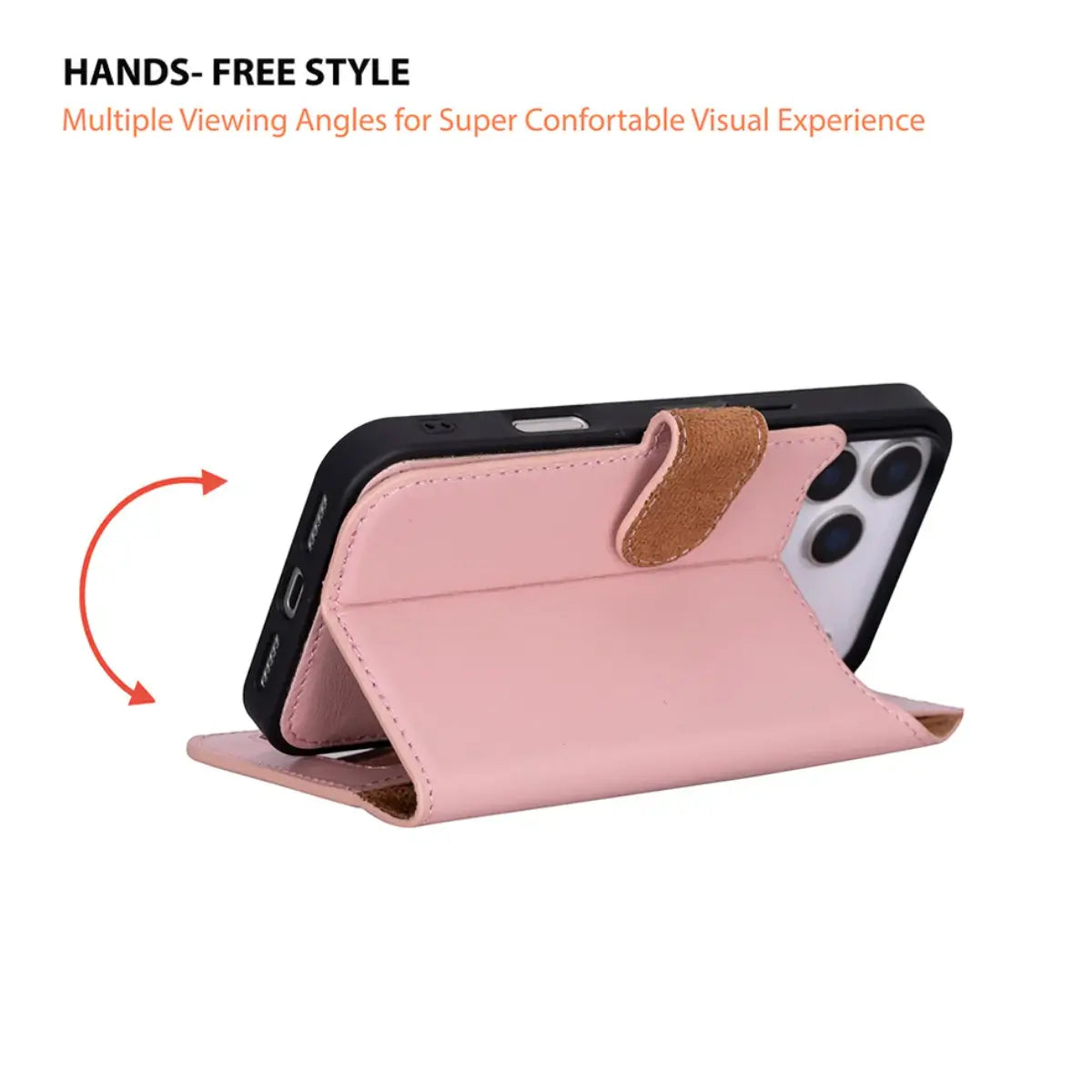 iPhone 17 Pro Max Leather Case – Pink (Vero)