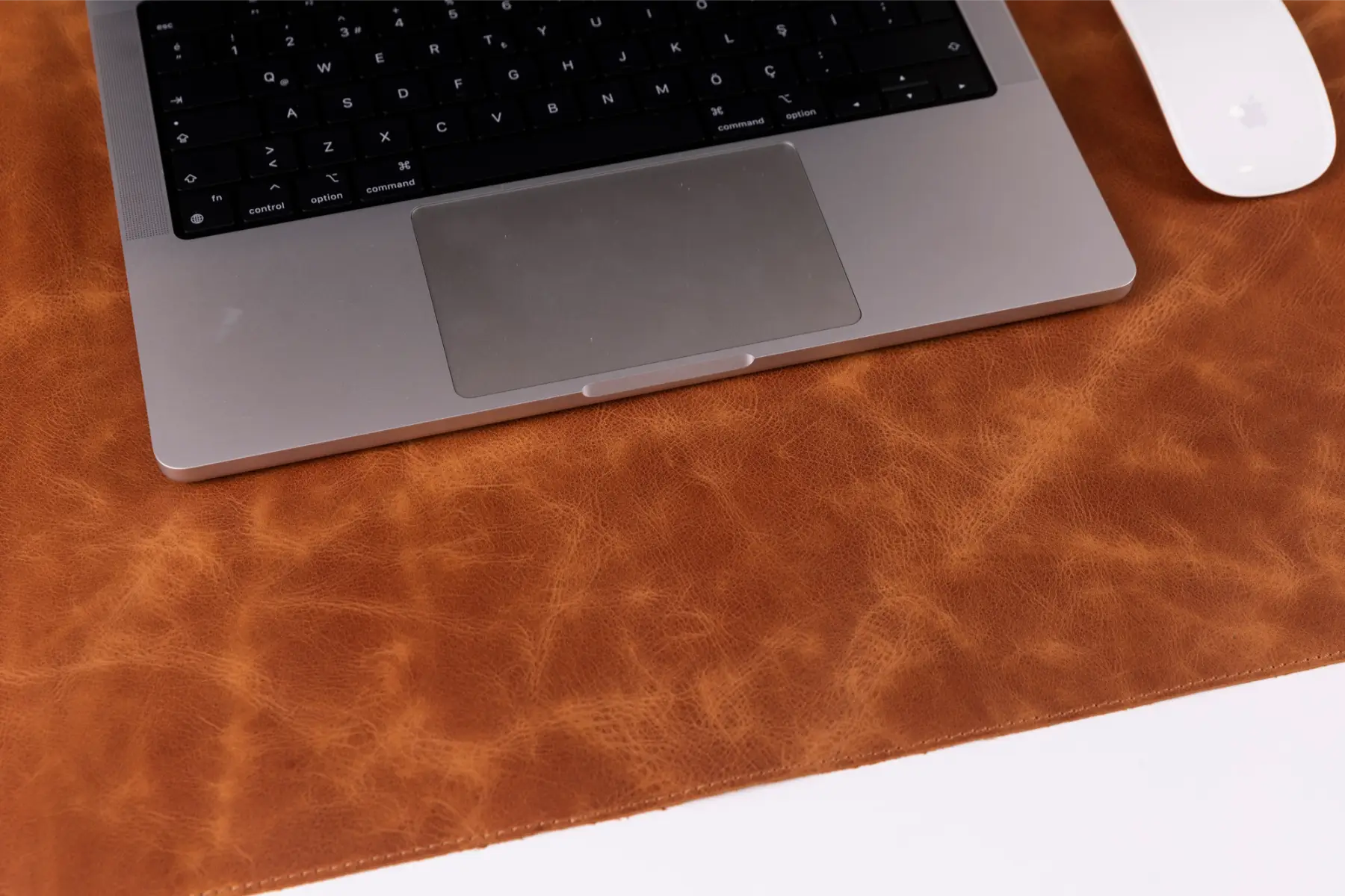 Brown Leather Desk Mat-Medium Size