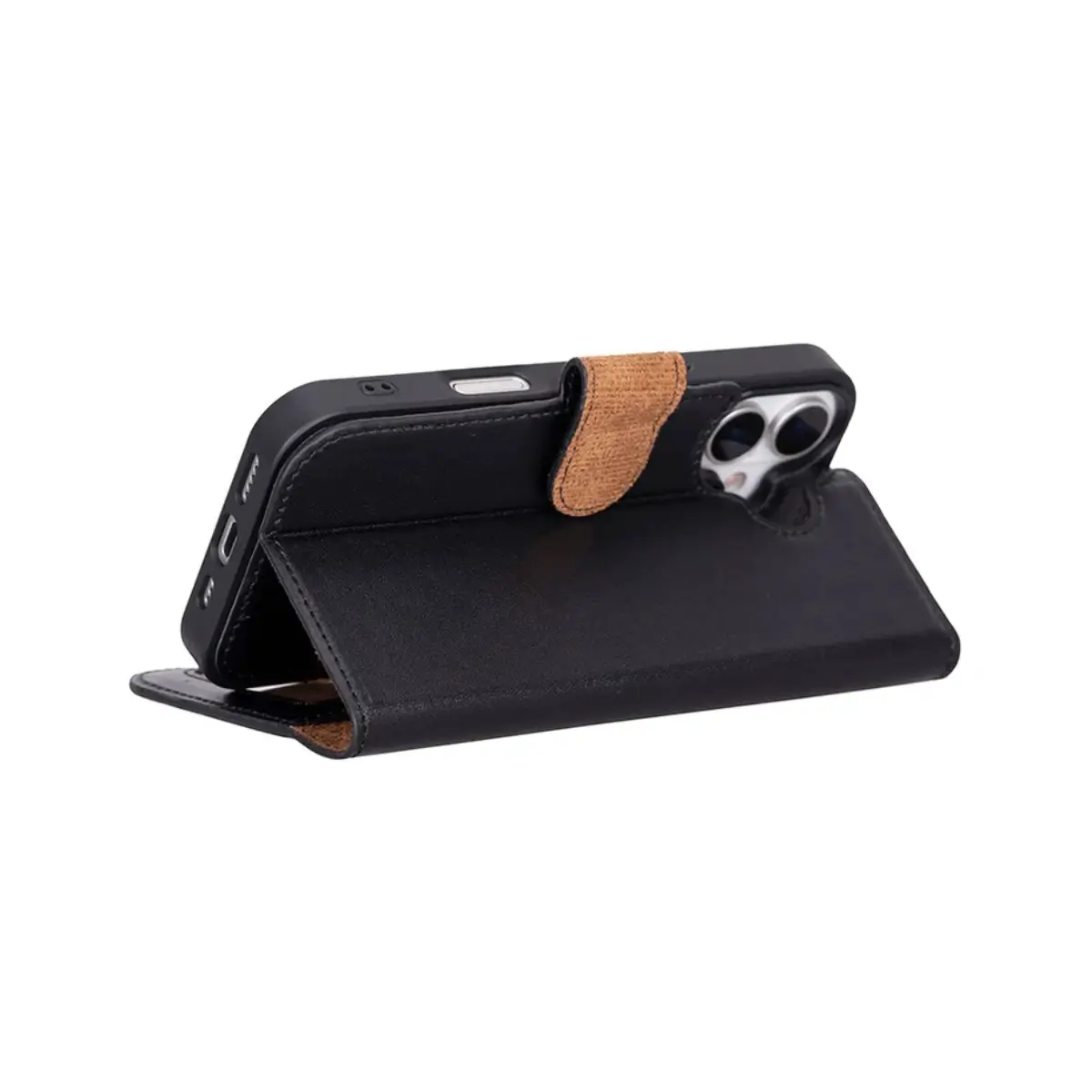 iPhone 17 Leather Case – Black (Vero)