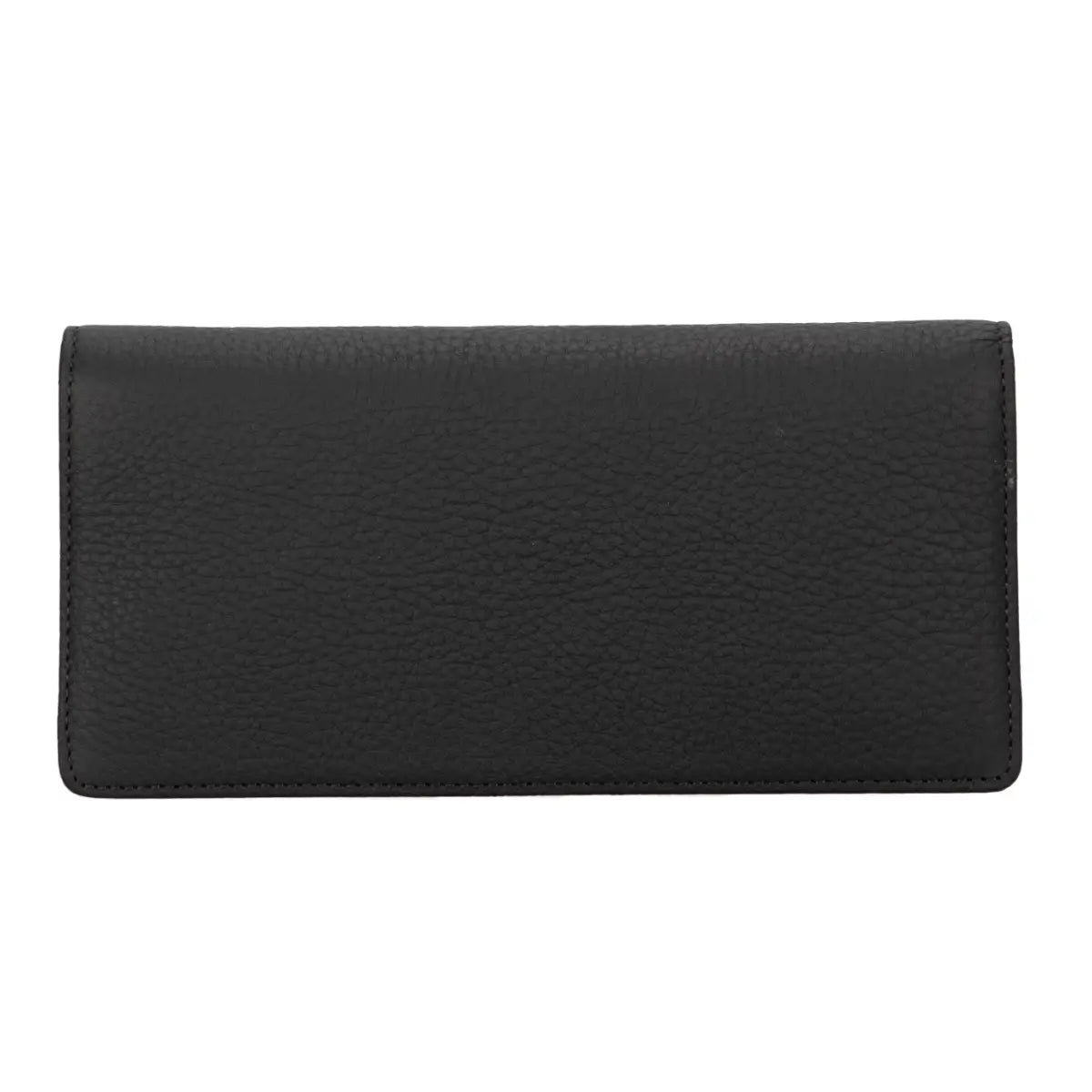 Women's Bifold Leather Wallet-Black (Basel)