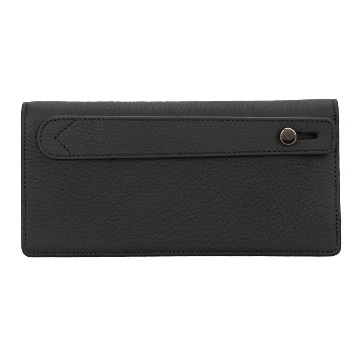 Women's Bifold Leather Wallet-Black (Basel)