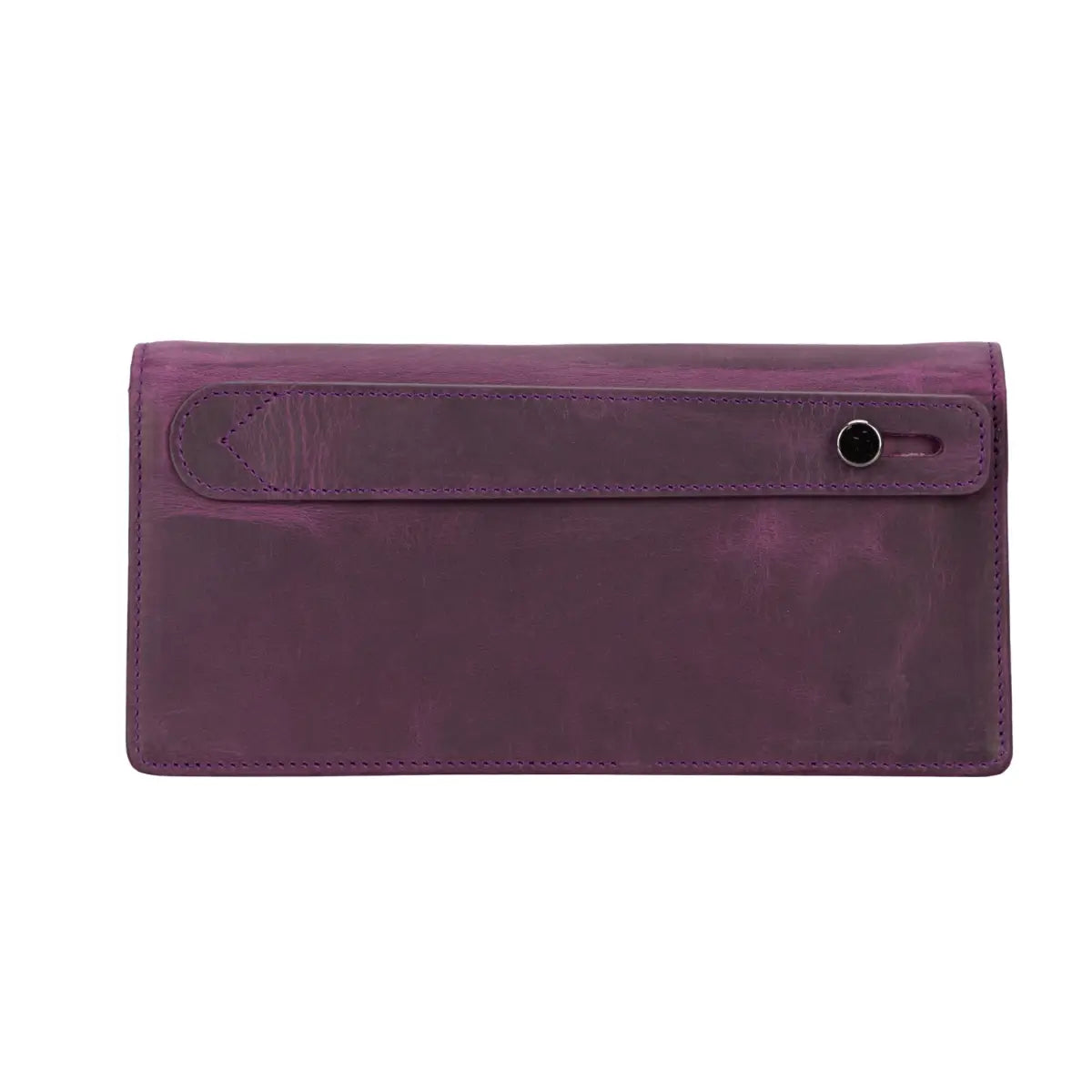 Women's Bifold Leather Wallet-Purple (Basel)