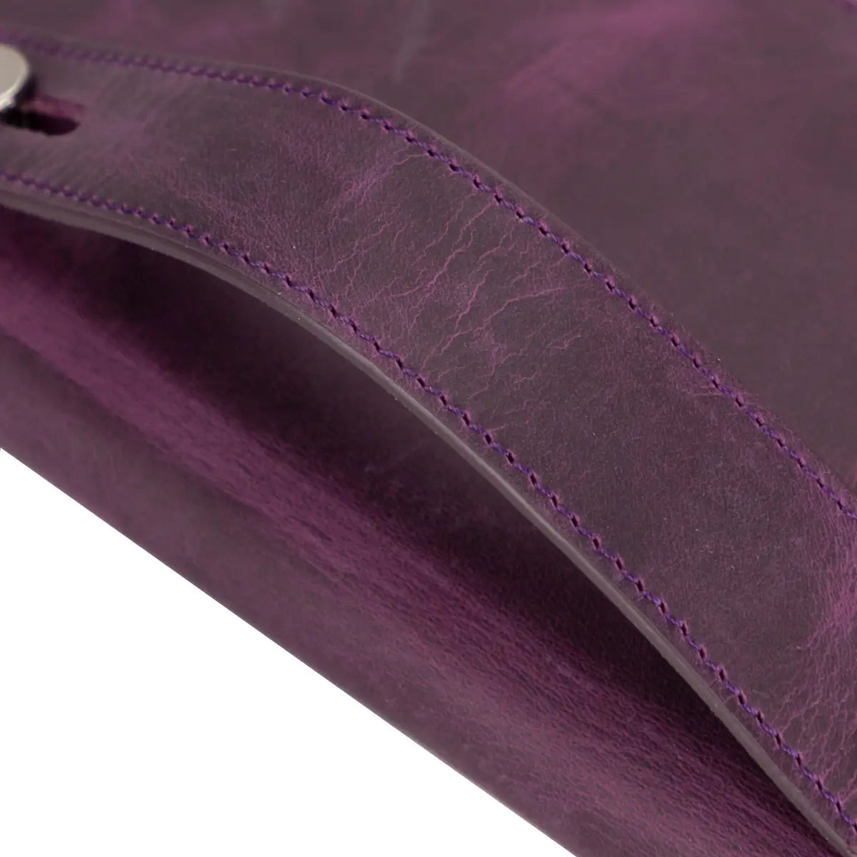 Women's Bifold Leather Wallet-Purple (Basel)
