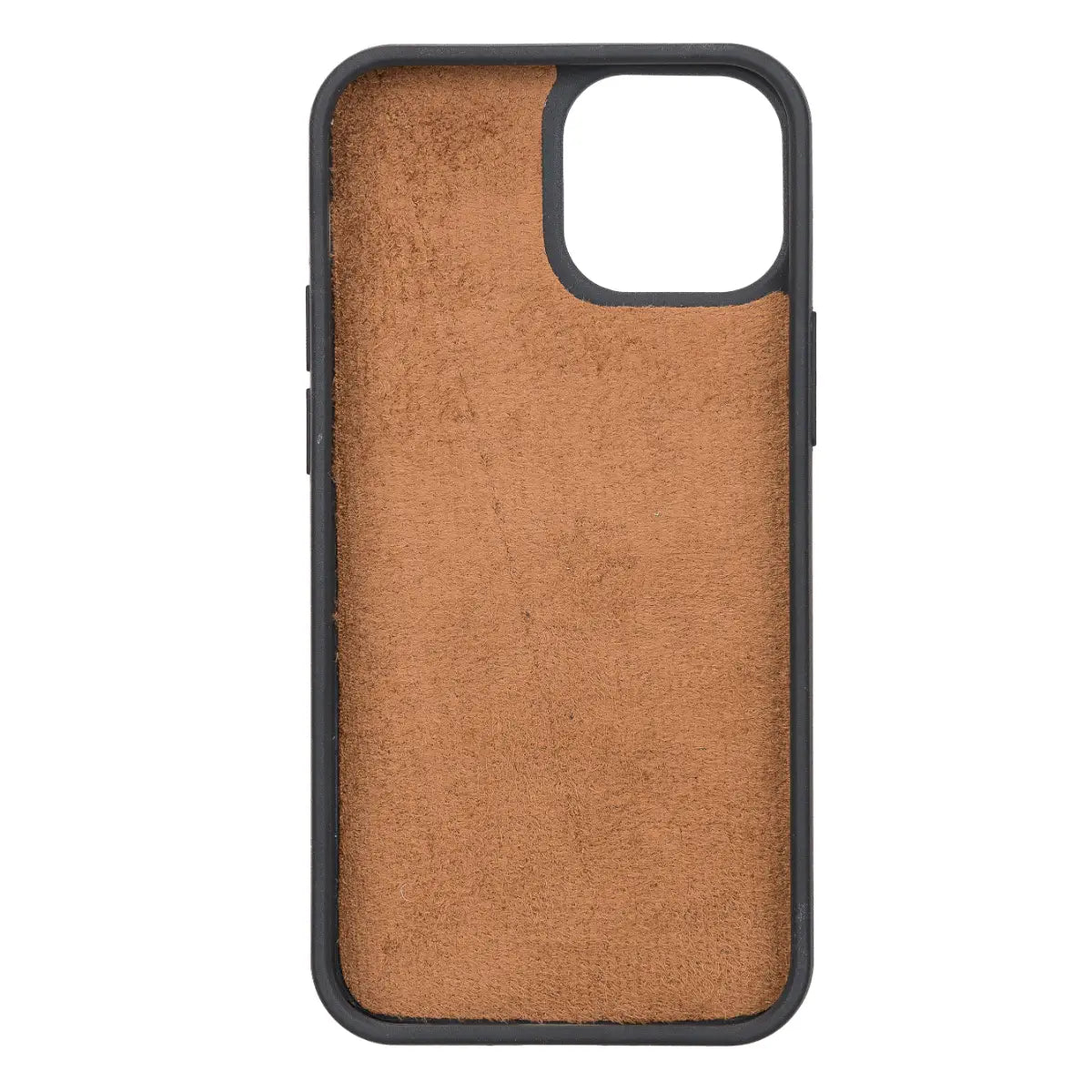 Camel Brown Leather Wallet Case for iPhone 13 Mini