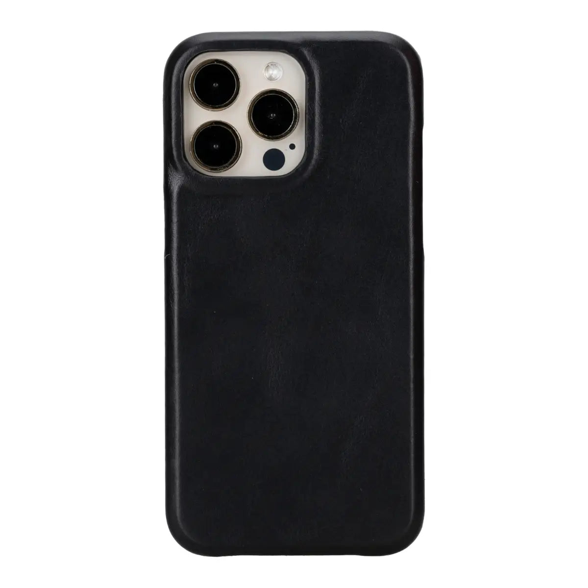 Black Leather Prestige Wallet Case for iPhone 15 Pro Max