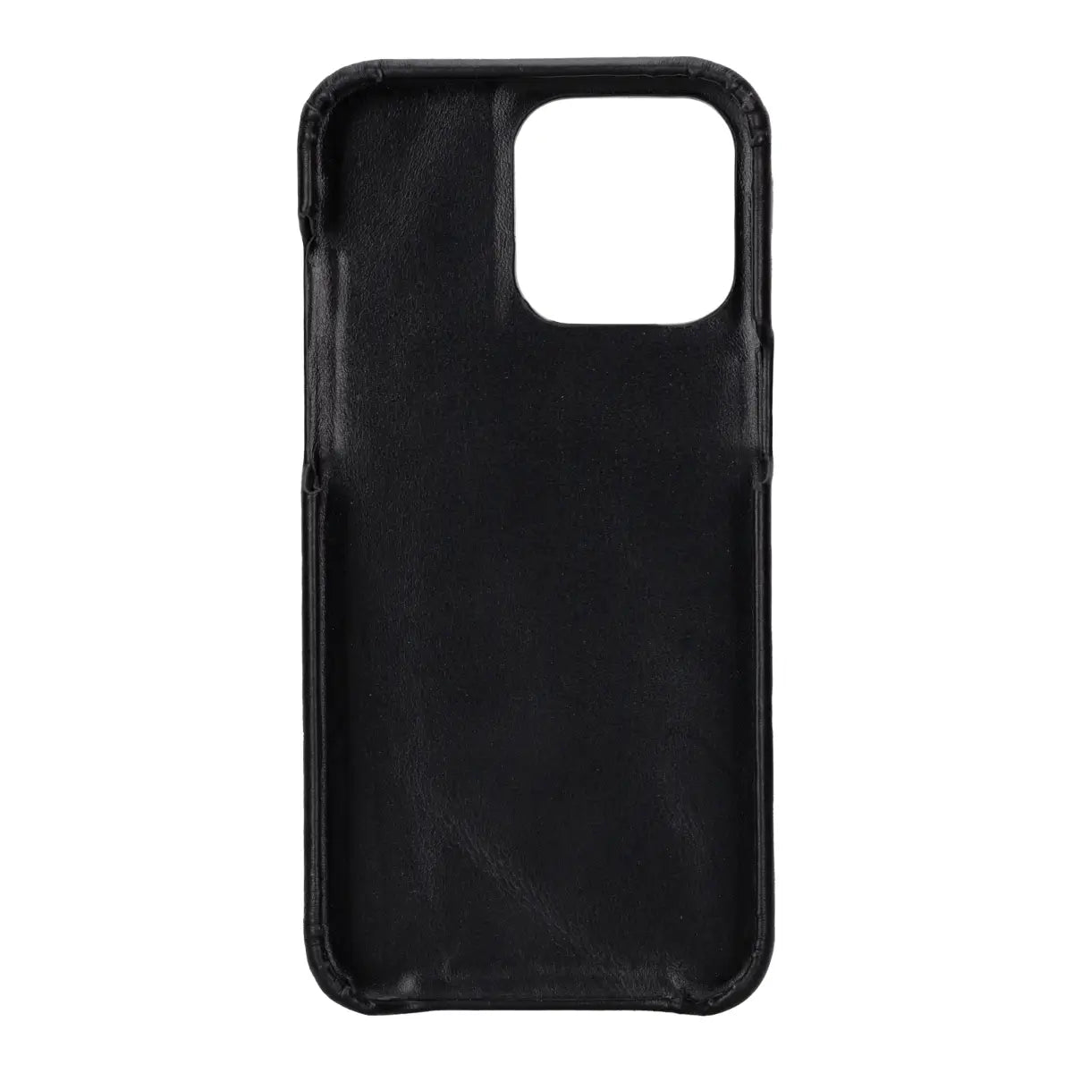 Black Leather Prestige Wallet Case for iPhone 15 Pro Max