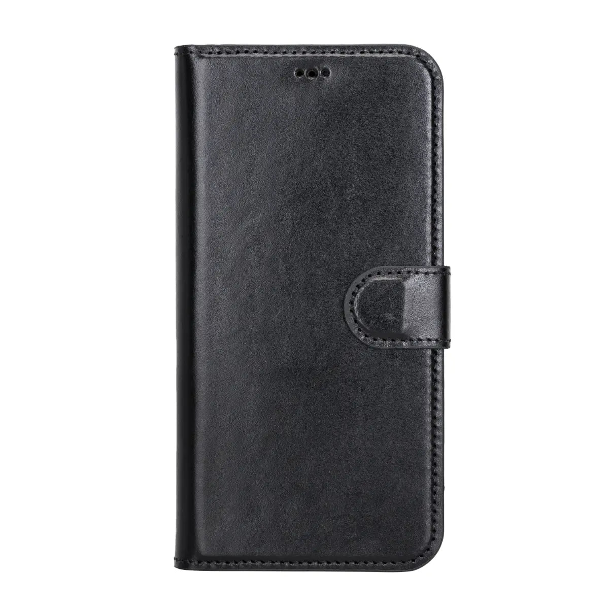 Black Leather Magnetic Wallet for iPhone 13 Pro MAX