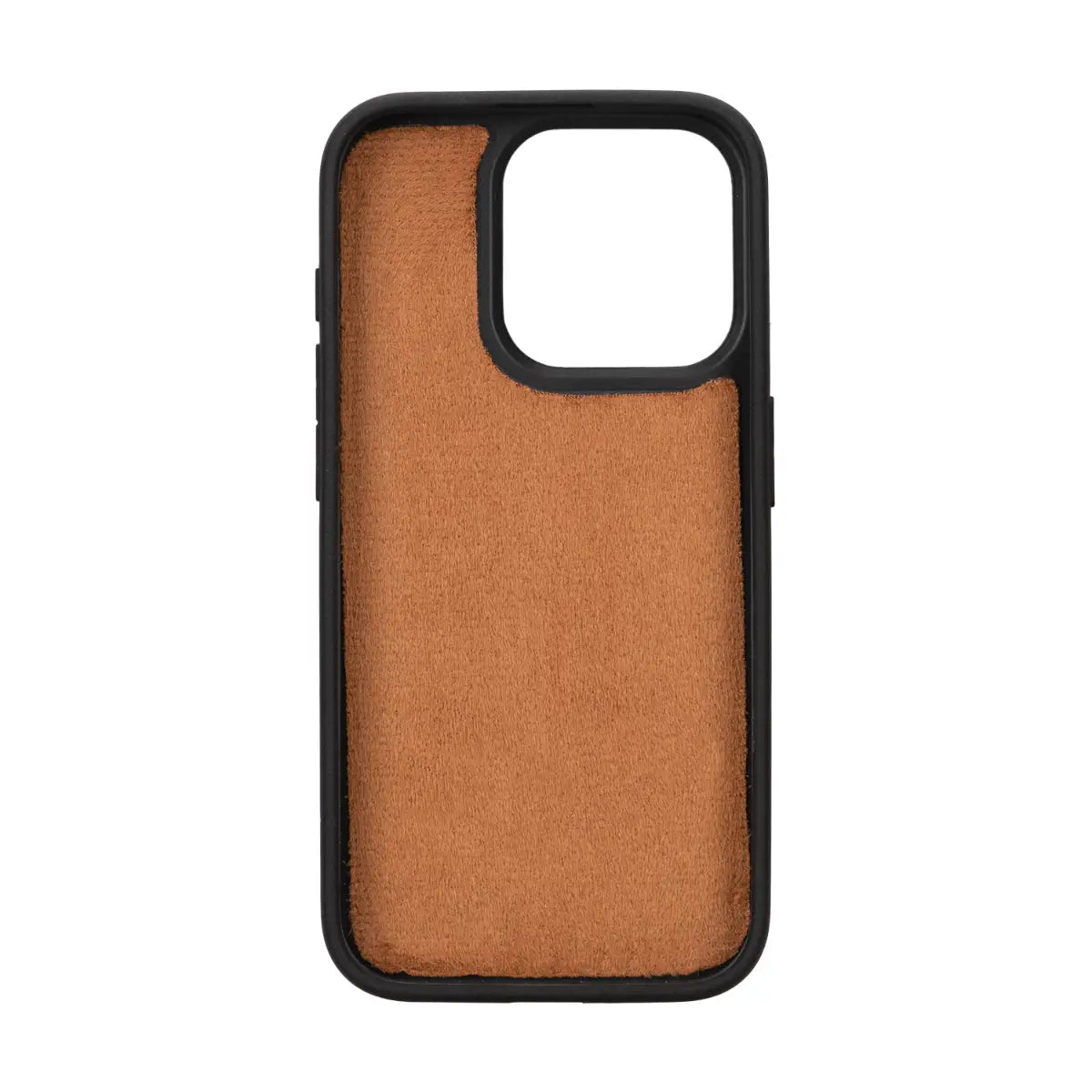 Burnished Tan Leather Wallet Case for iPhone 15 Pro