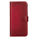 Burnished Red Leather Magnetic Case for iPhone 15 Pro MAX (6.7")