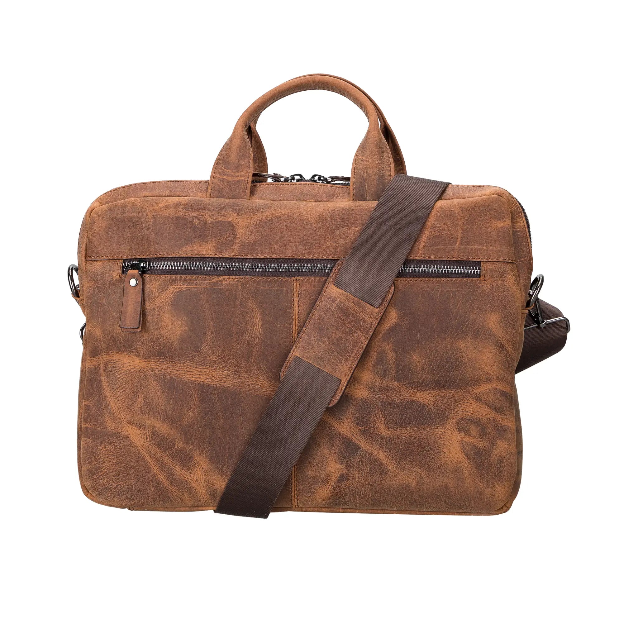 Brown Leather Business Briefcase