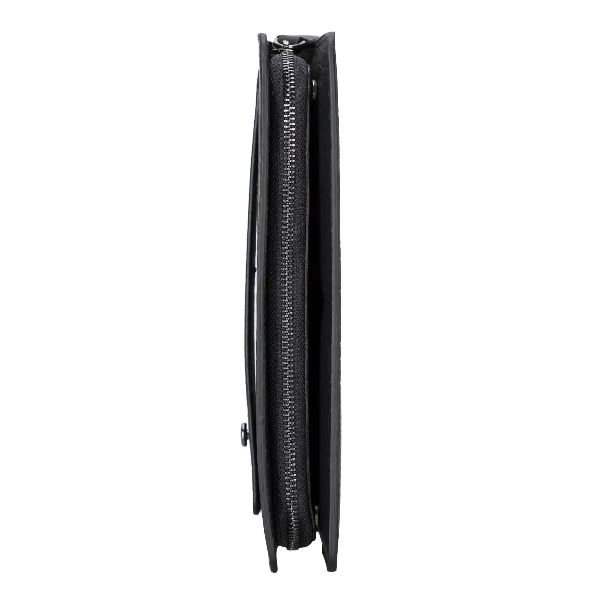 Women's Bifold Leather Wallet-Black (Ascona)