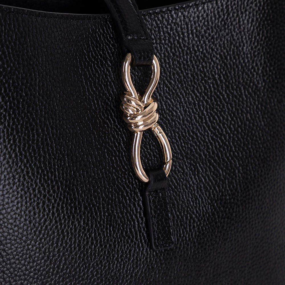 Azura Women's Leather Bag - Black