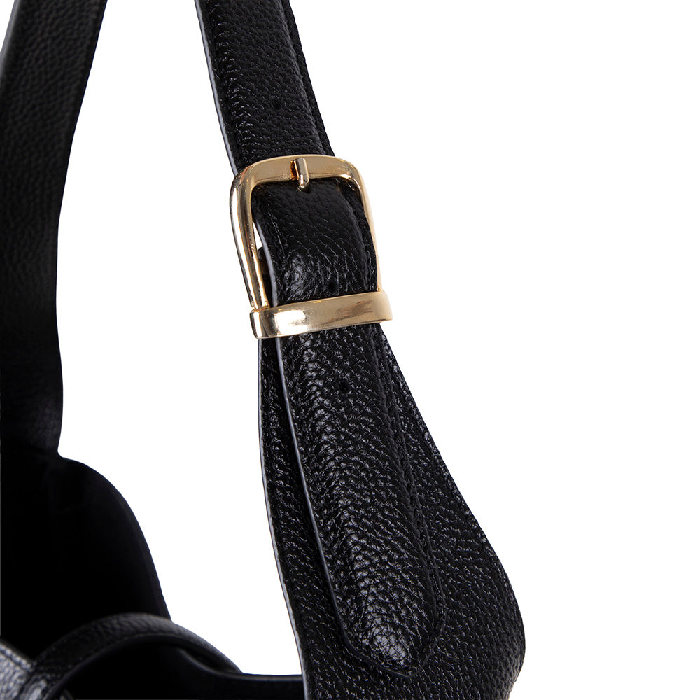 Azura Women's Leather Bag - Black