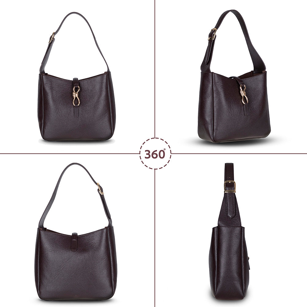 Azura Women's Leather Bag - Brown