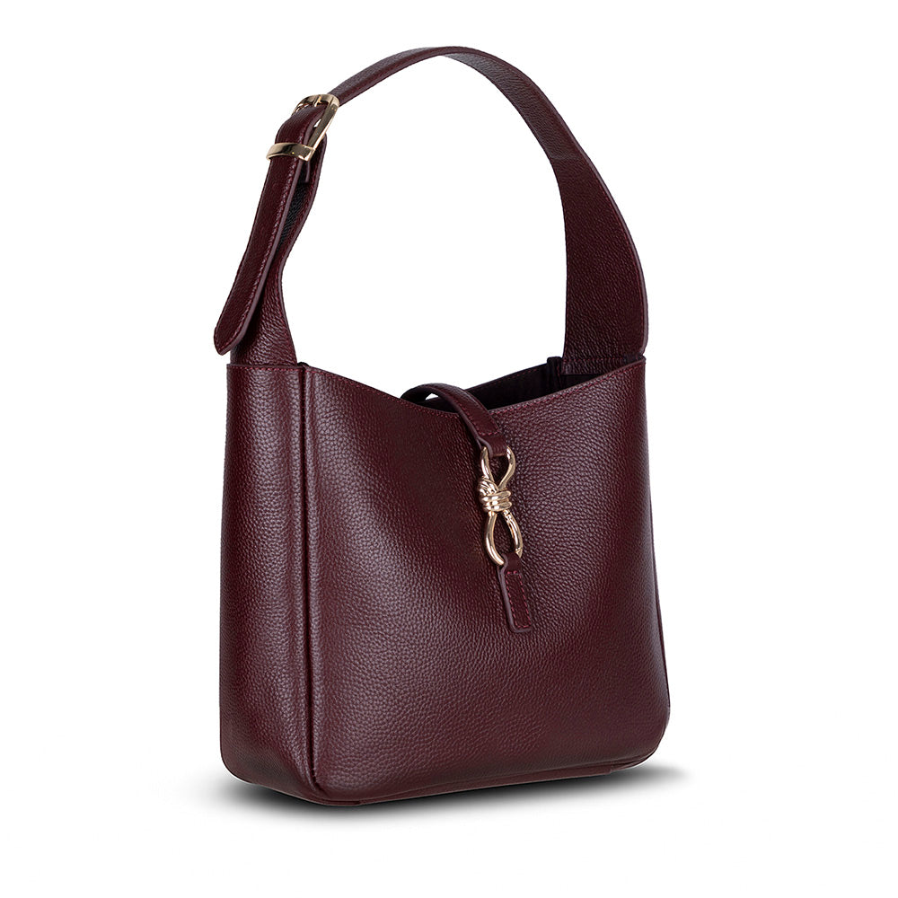 Azura Women's Leather Bag - Burgundy