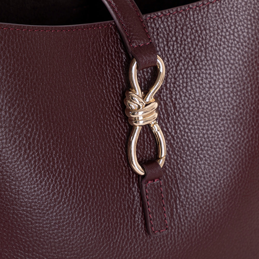 Azura Women's Leather Bag – Burgundy | O2 Leather