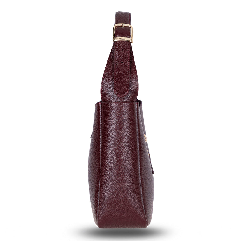 Azura Women's Leather Bag – Burgundy | O2 Leather