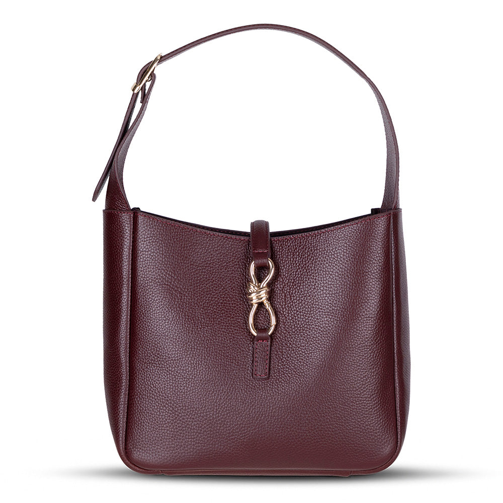 Azura Women's Leather Bag - Burgundy