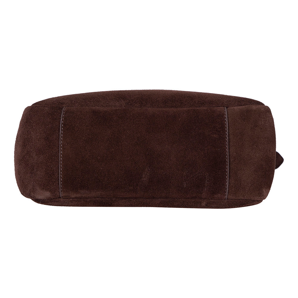 Azura Women's Leather Bag – Suede Brown | O2 Leather