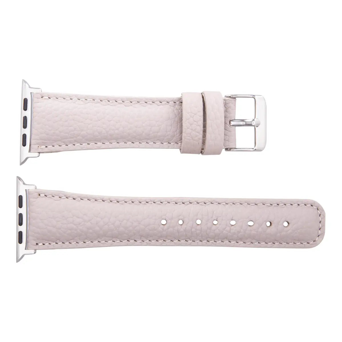 Beige Leather Classic Apple Watch Band