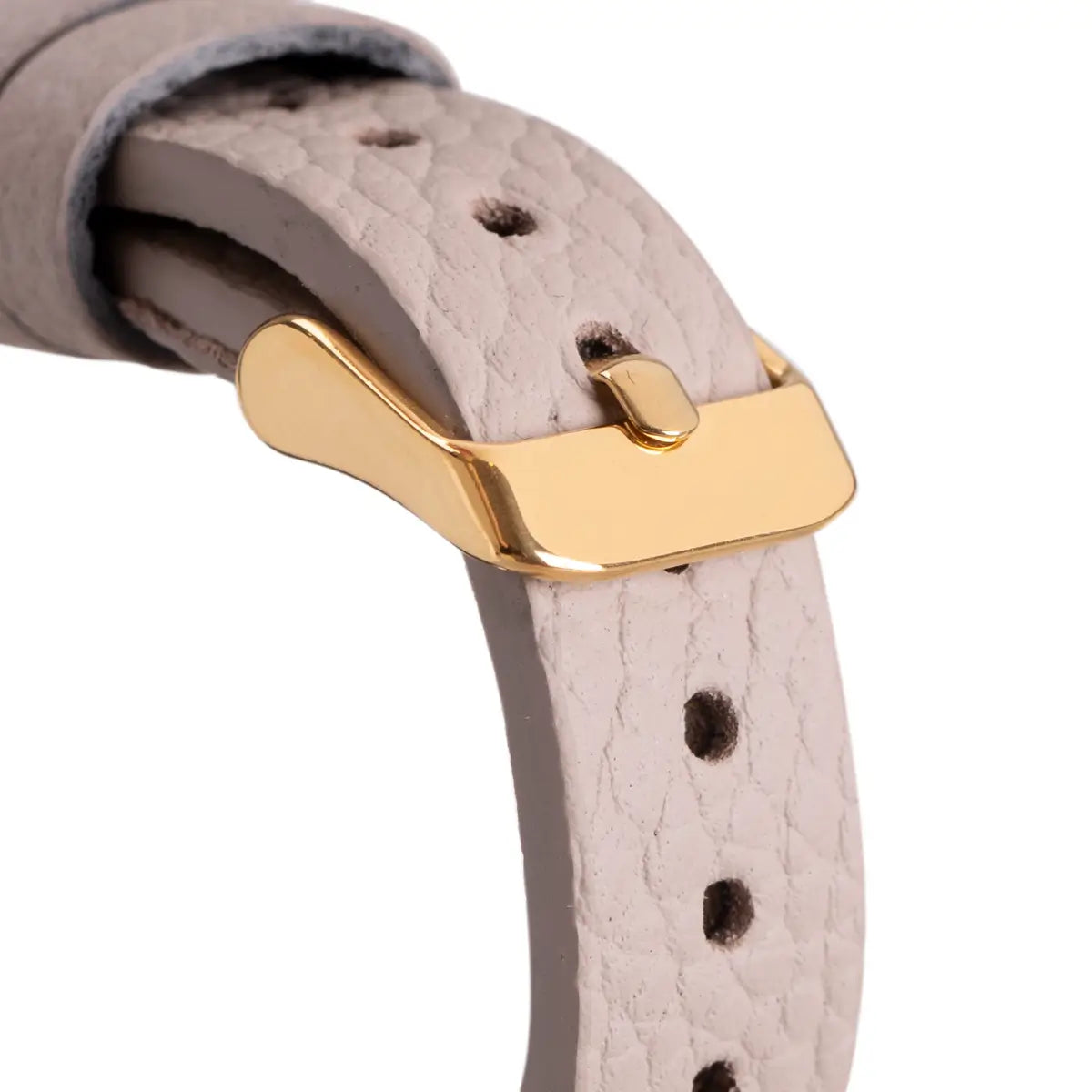 Beige Leather Ultra Slim Apple Watch Band