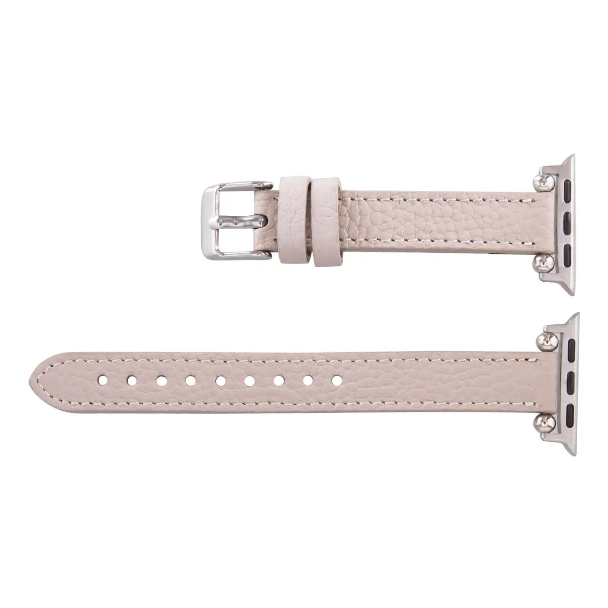 Beige Leather Ultra Slim Apple Watch Band