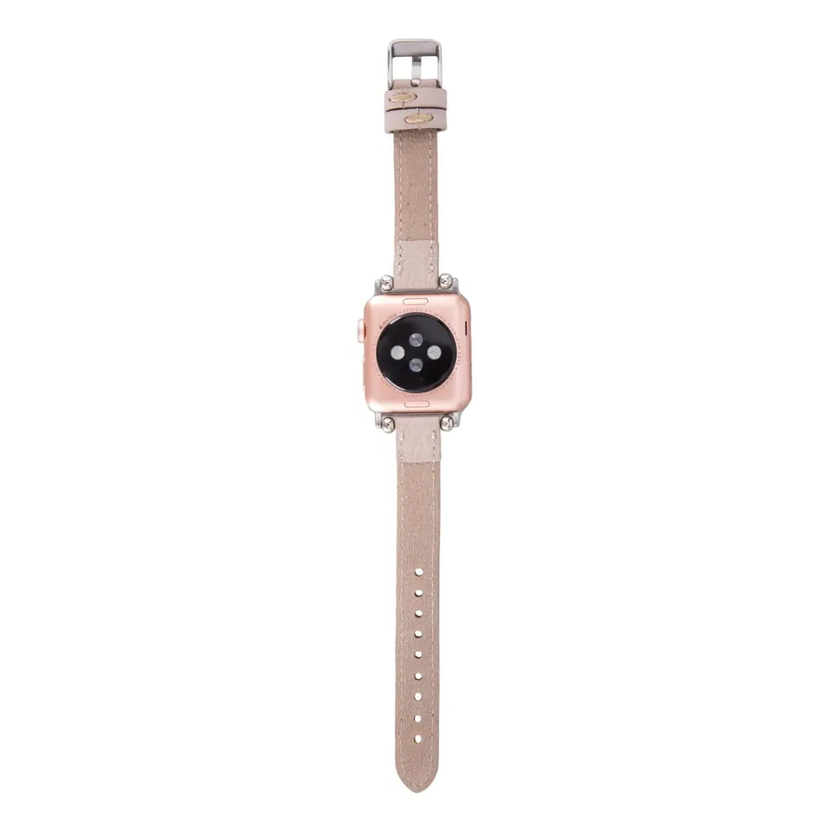 Beige Leather Ultra Slim Apple Watch Band