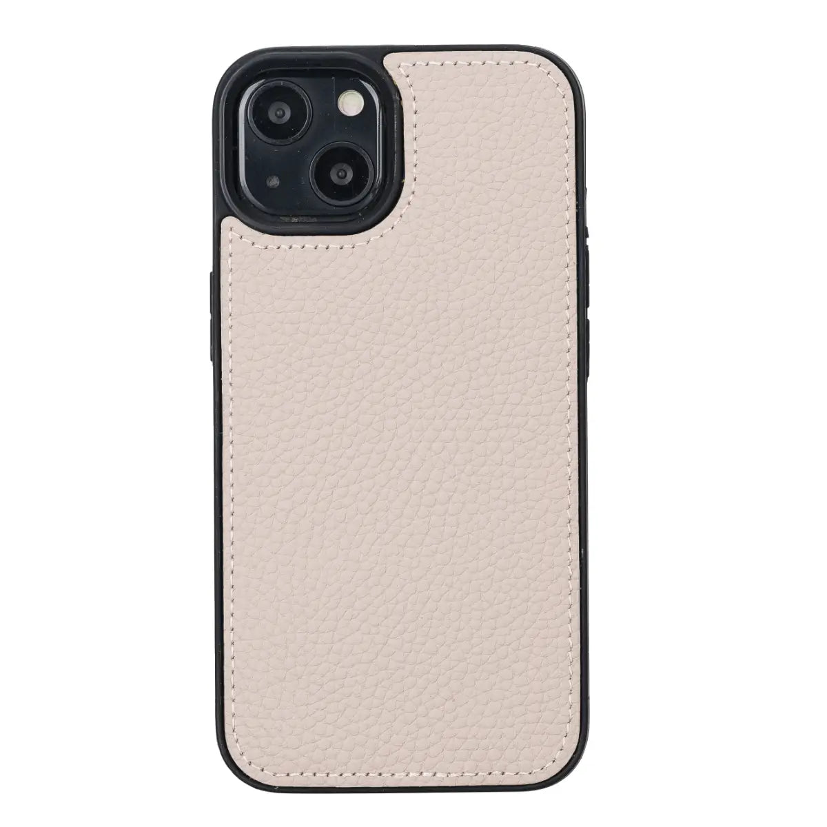 Beige iPhone 13 Leather Case-O2 Leather