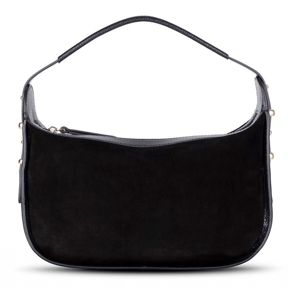 Bellara women's leather bag in black, front view