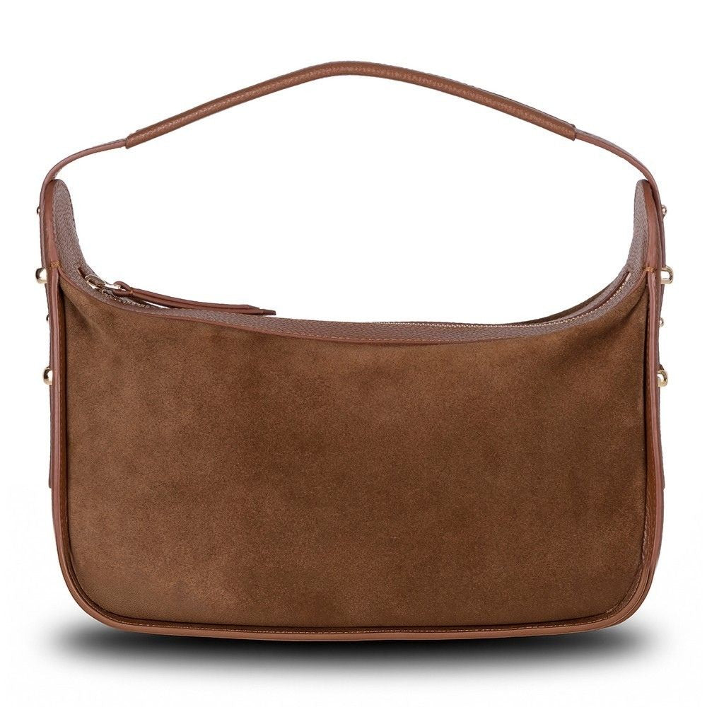 Bellara women's leather bag in tan, front view
