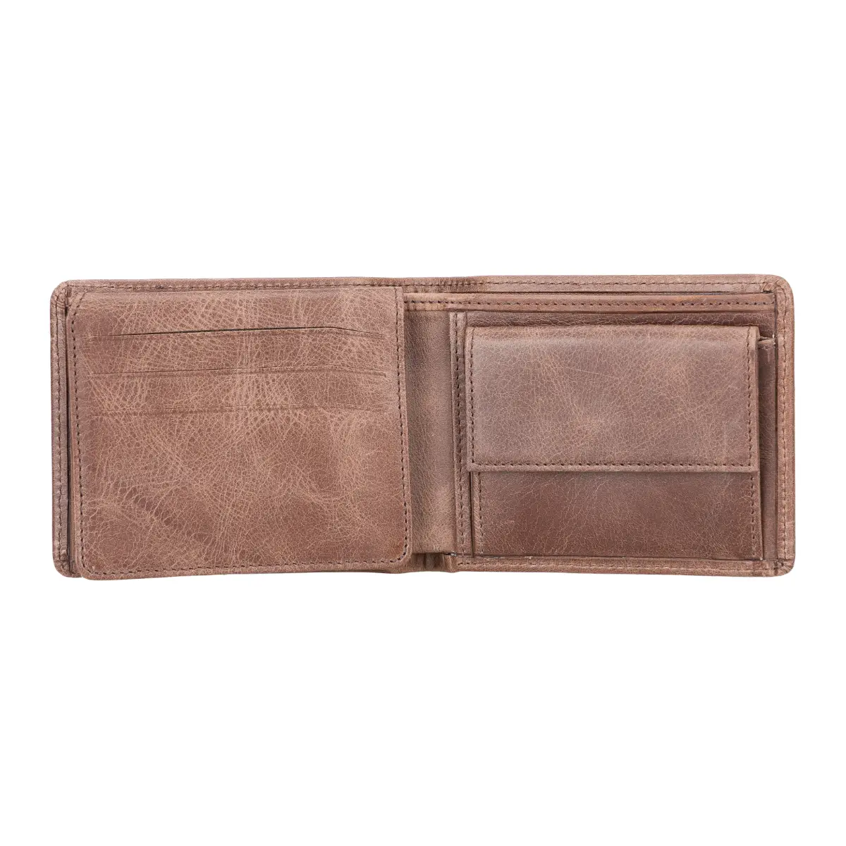 Brown Genuine Leather Classic Mens Wallet