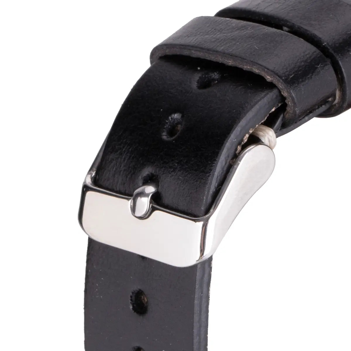 Black Leather Cuff Apple Watch Band