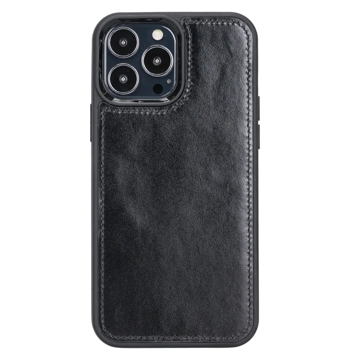 Black Leather Magnetic Case for iPhone 13 Pro Max