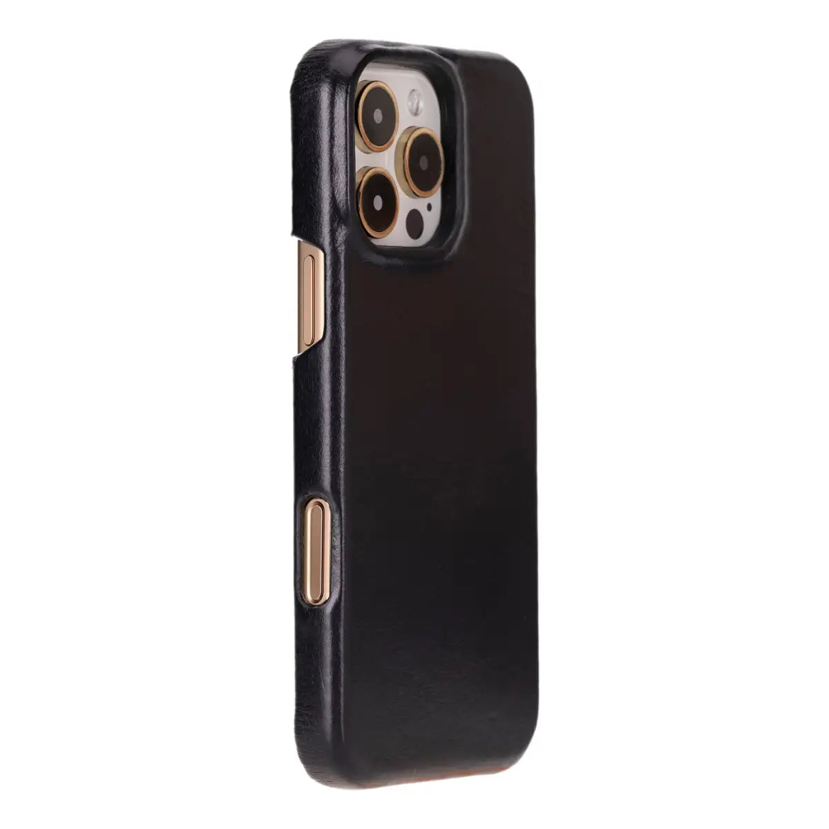 Black Leather Prestige Wallet Case for iPhone 16 Pro Max