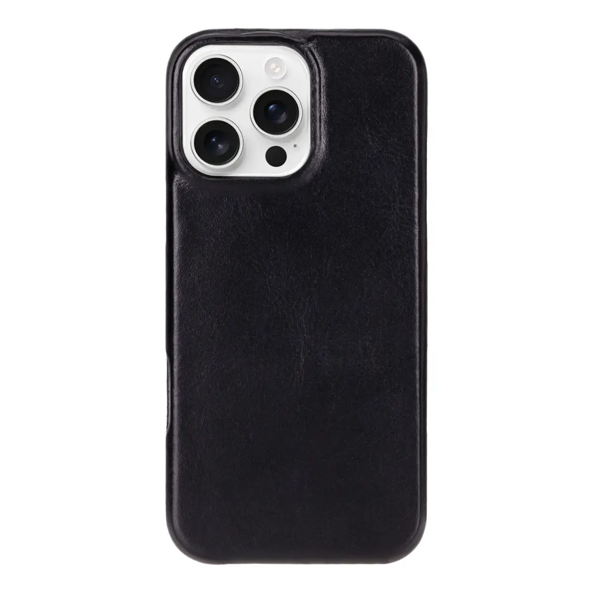 Black Leather Prestige Wallet Case for iPhone 16 Pro Max