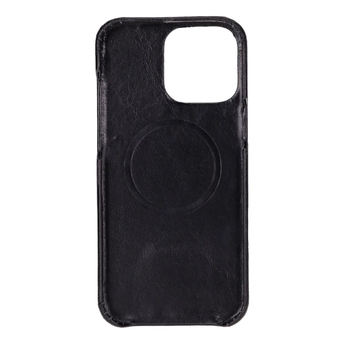Black Leather Prestige Wallet Case for iPhone 16 Pro Max
