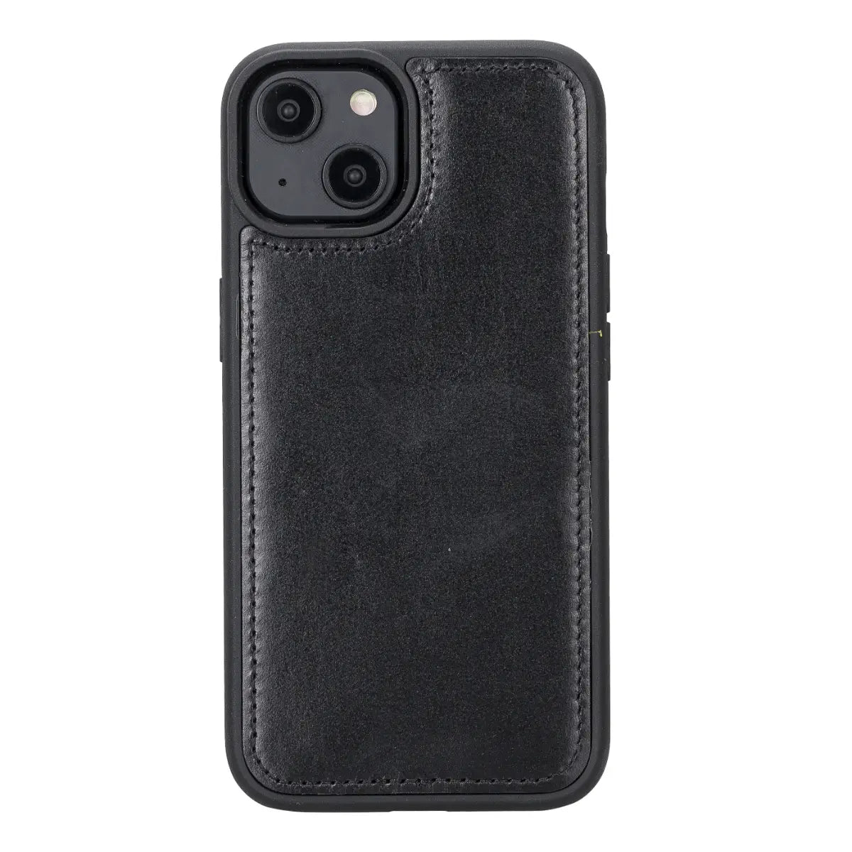 Black Leather Wallet Case for iPhone 14