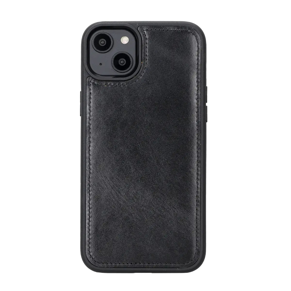 Black Leather Wallet Case for iPhone 14 Plus