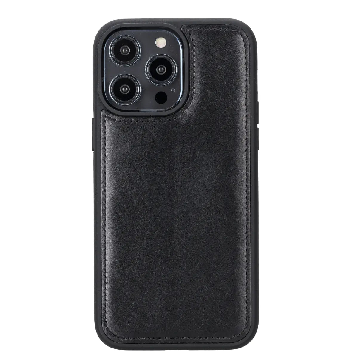 Black Leather Wallet Case for iPhone 14 Pro Max
