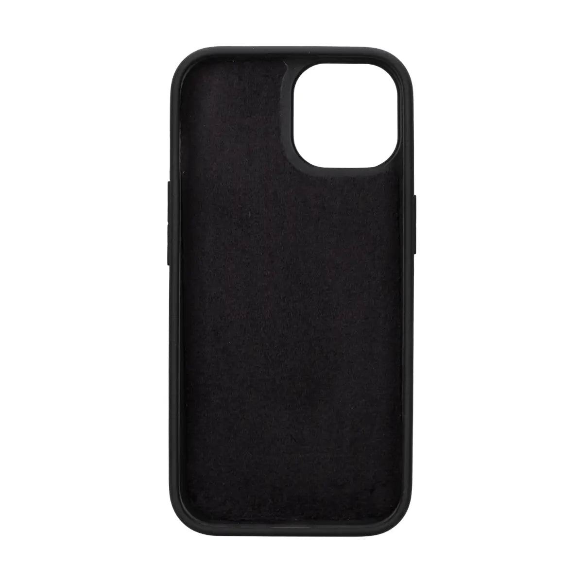 Black Leather Wallet Case for iPhone 15