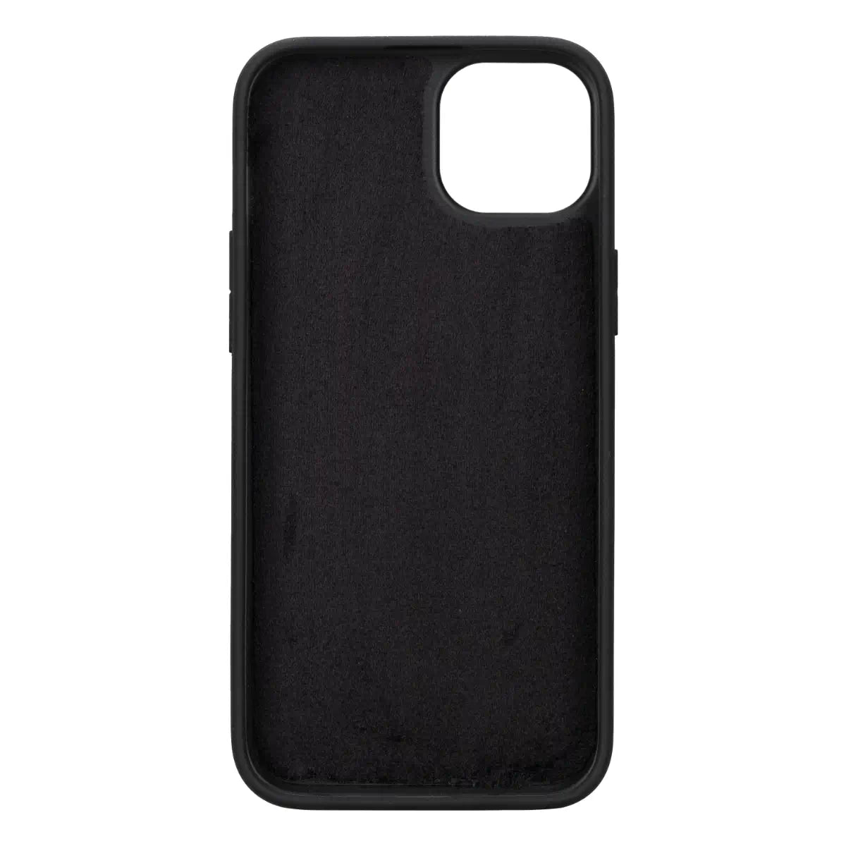 Black Leather Wallet Case for iPhone 15 Plus