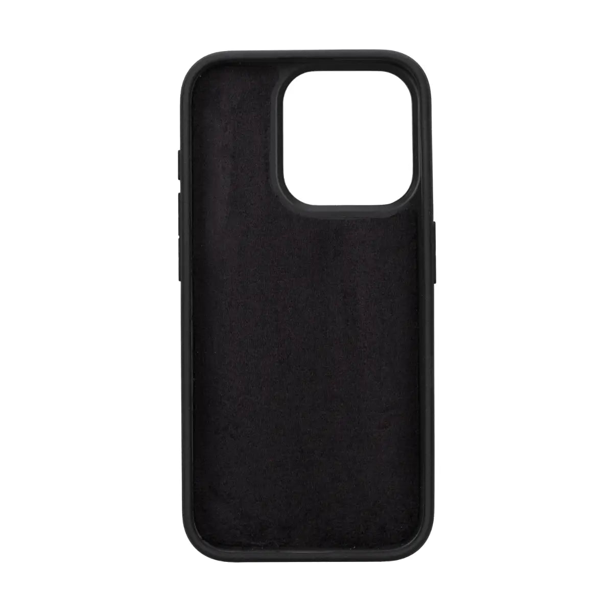Black Leather Wallet Case for iPhone 15 Pro