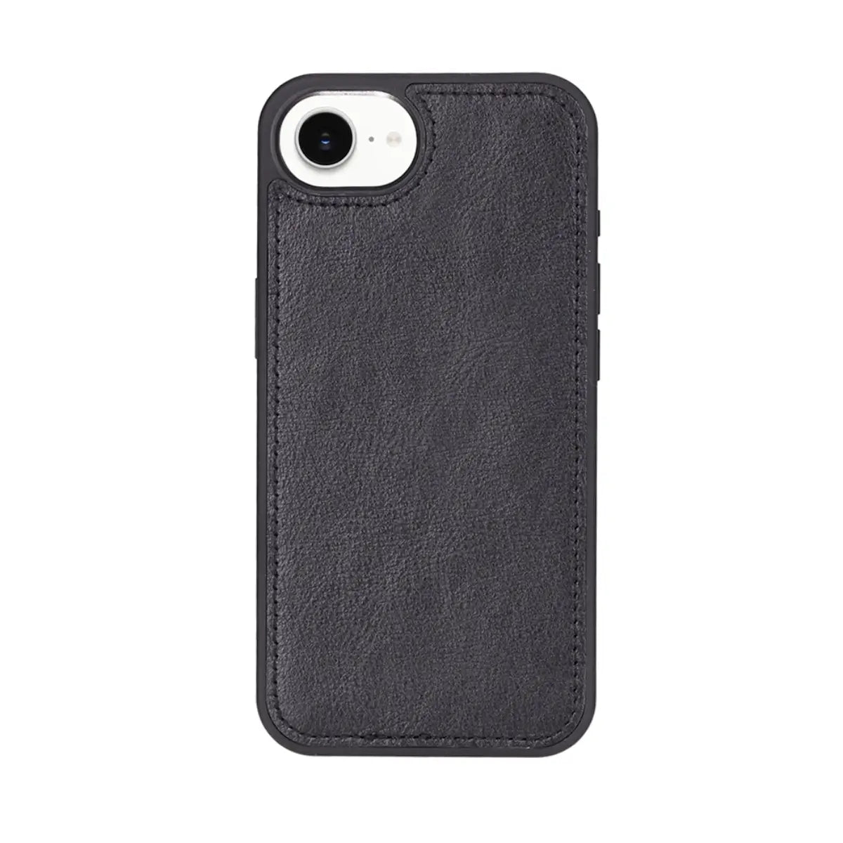 Black Leather Wallet Case for iPhone 16e – O2 Leather