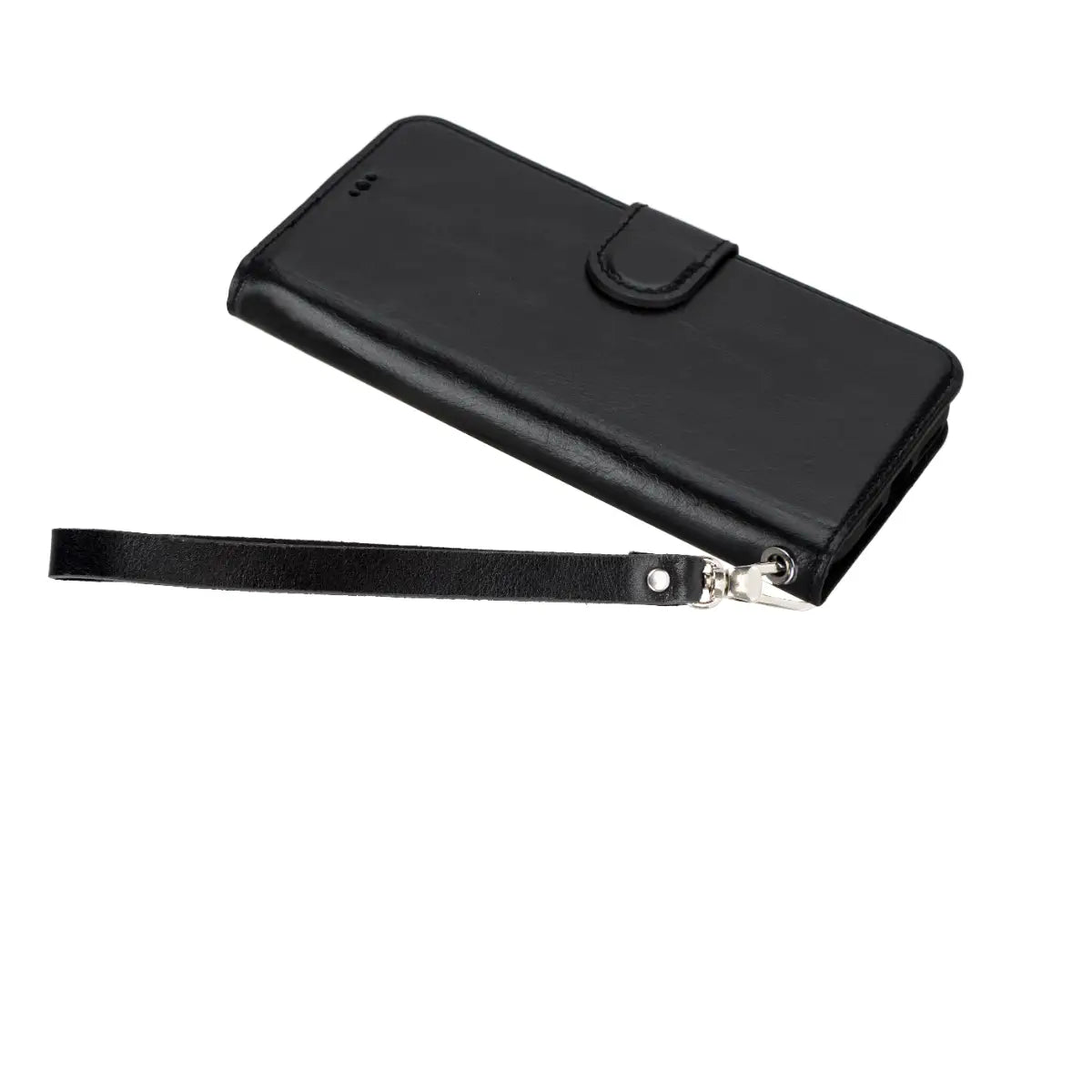 Black Leather Wrist Strap for Phone Cases
