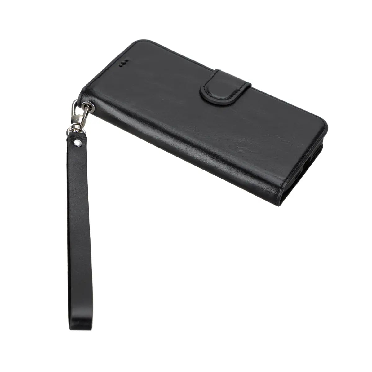 Black Leather Wrist Strap for Phone Cases