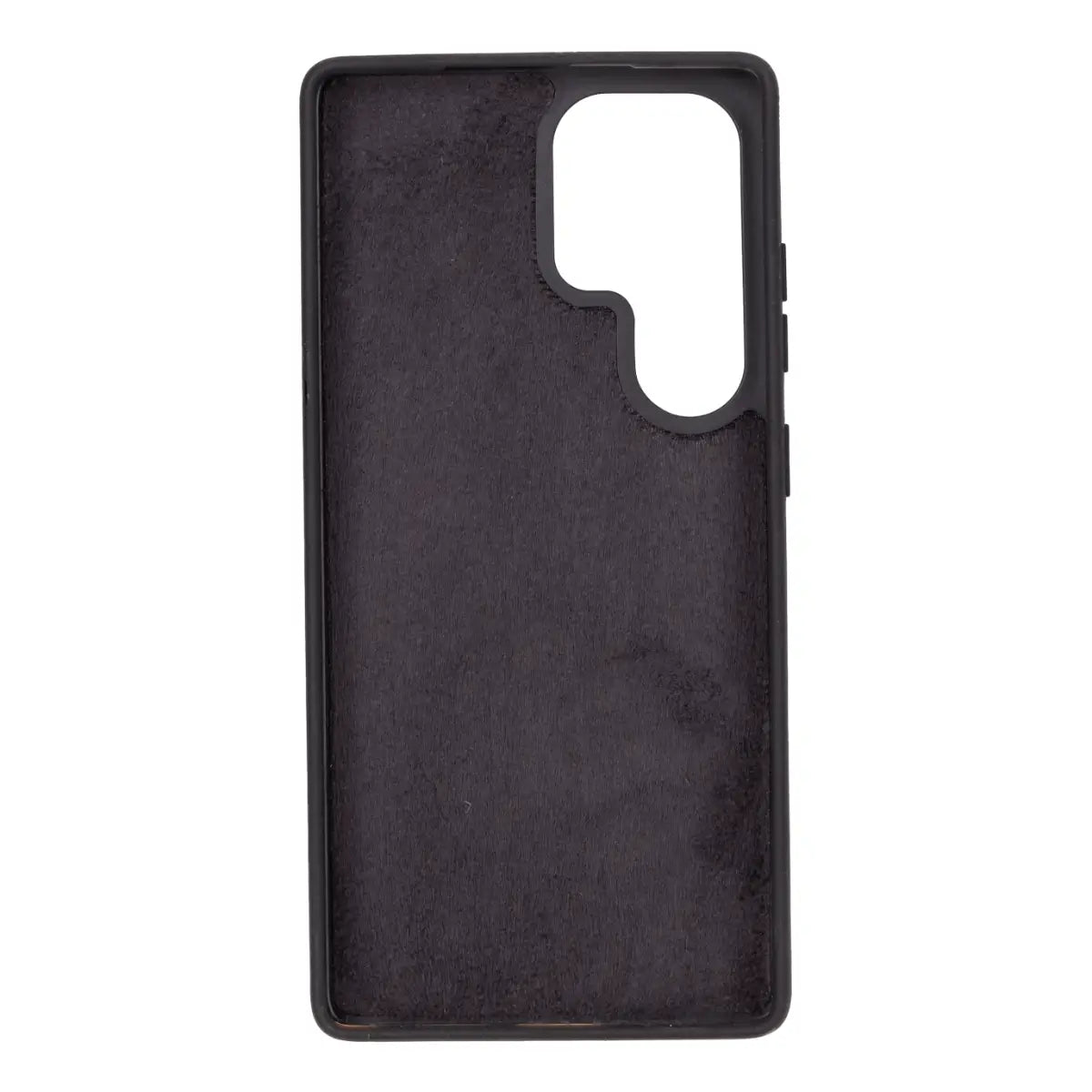 Black Magnetic Leather Wallet Case for Galaxy S25 Ultra