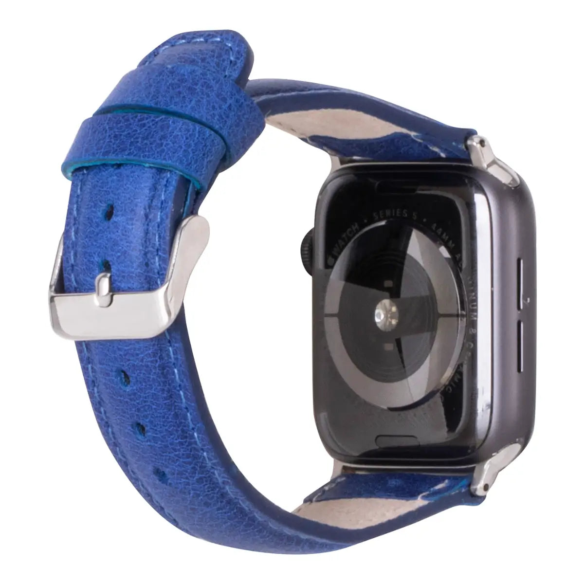 Blue Leather Classic Apple Watch Band