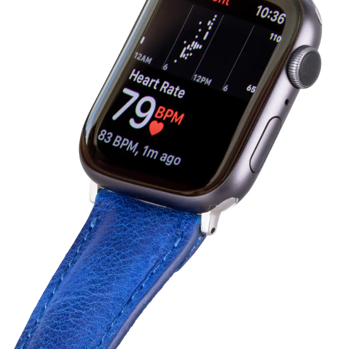 Blue Leather Classic Apple Watch Band
