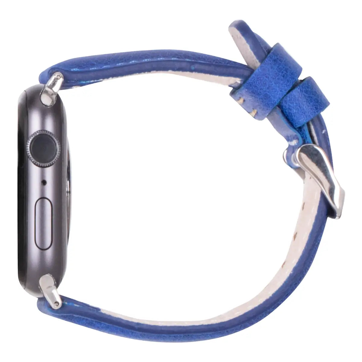Blue Leather Classic Apple Watch Band