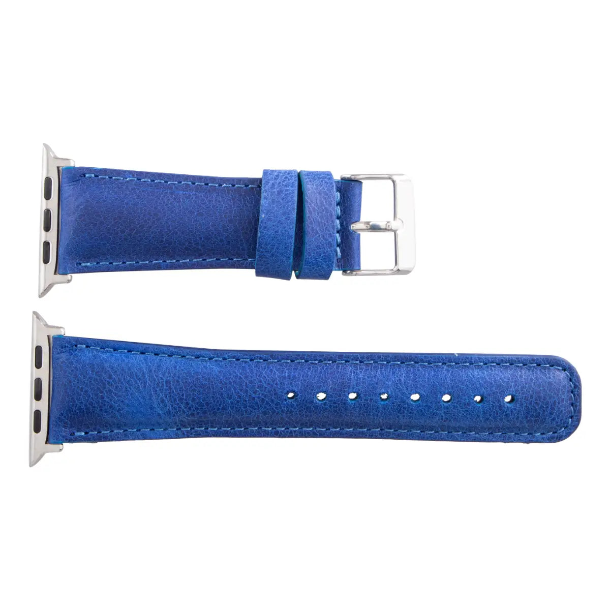 Blue Leather Classic Apple Watch Band